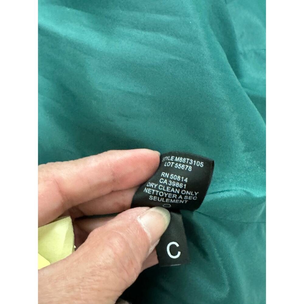 Tahari Womens Blazer Green 6 Velvet Business Office Formal Career Work Corporate - Picture 10 of 12